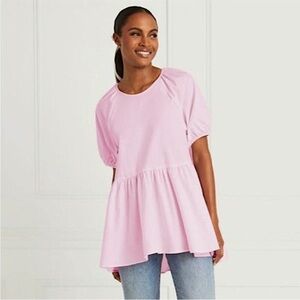 Hill House Francesca Top Blouse in Ballerina Pink NWT Size M